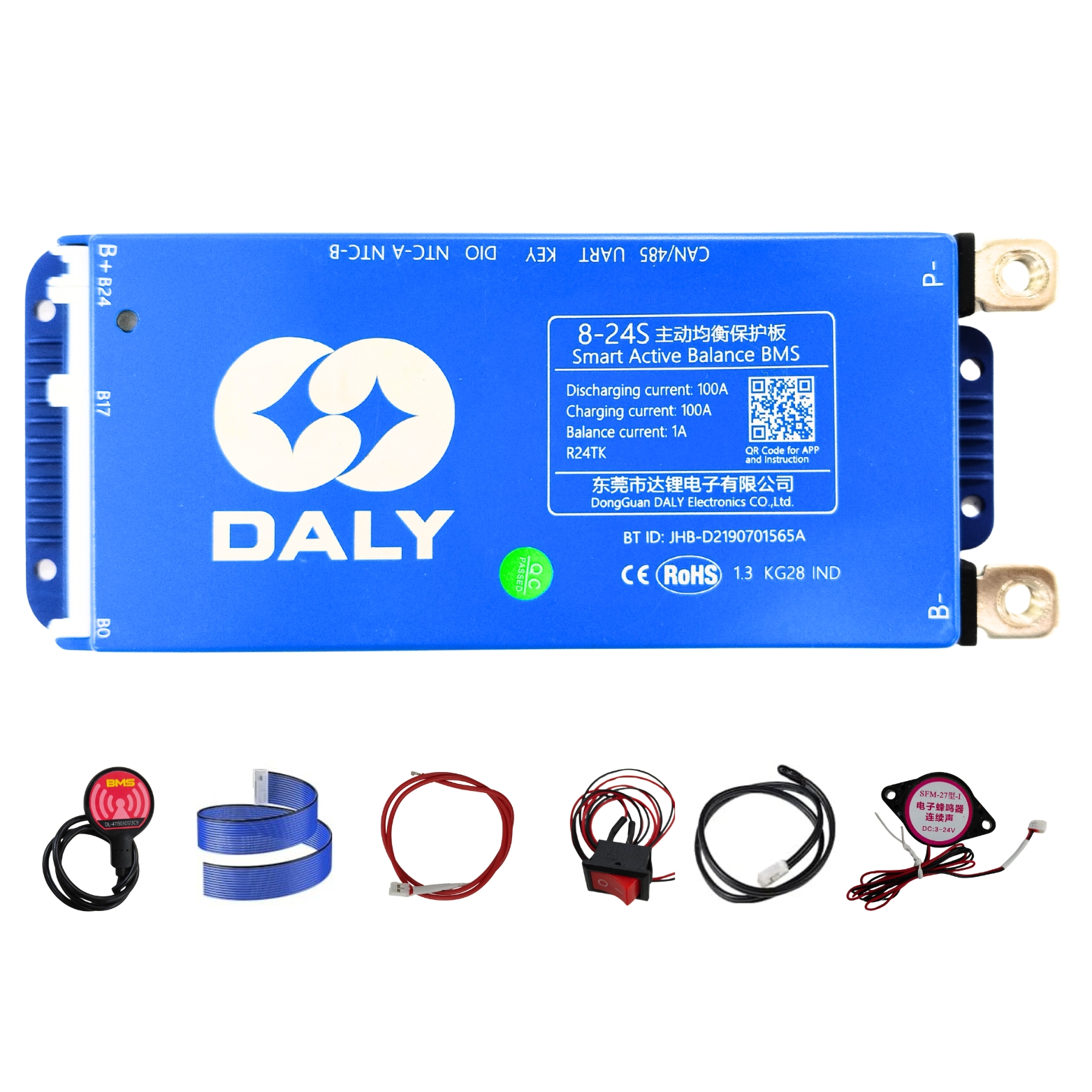 DALY 100BAL SMART BMS 8-24S 100A